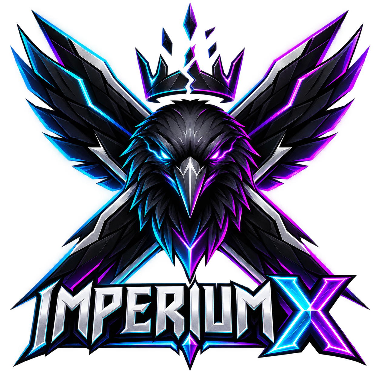 Imperium X Clanlogo mit futuristischem Raben